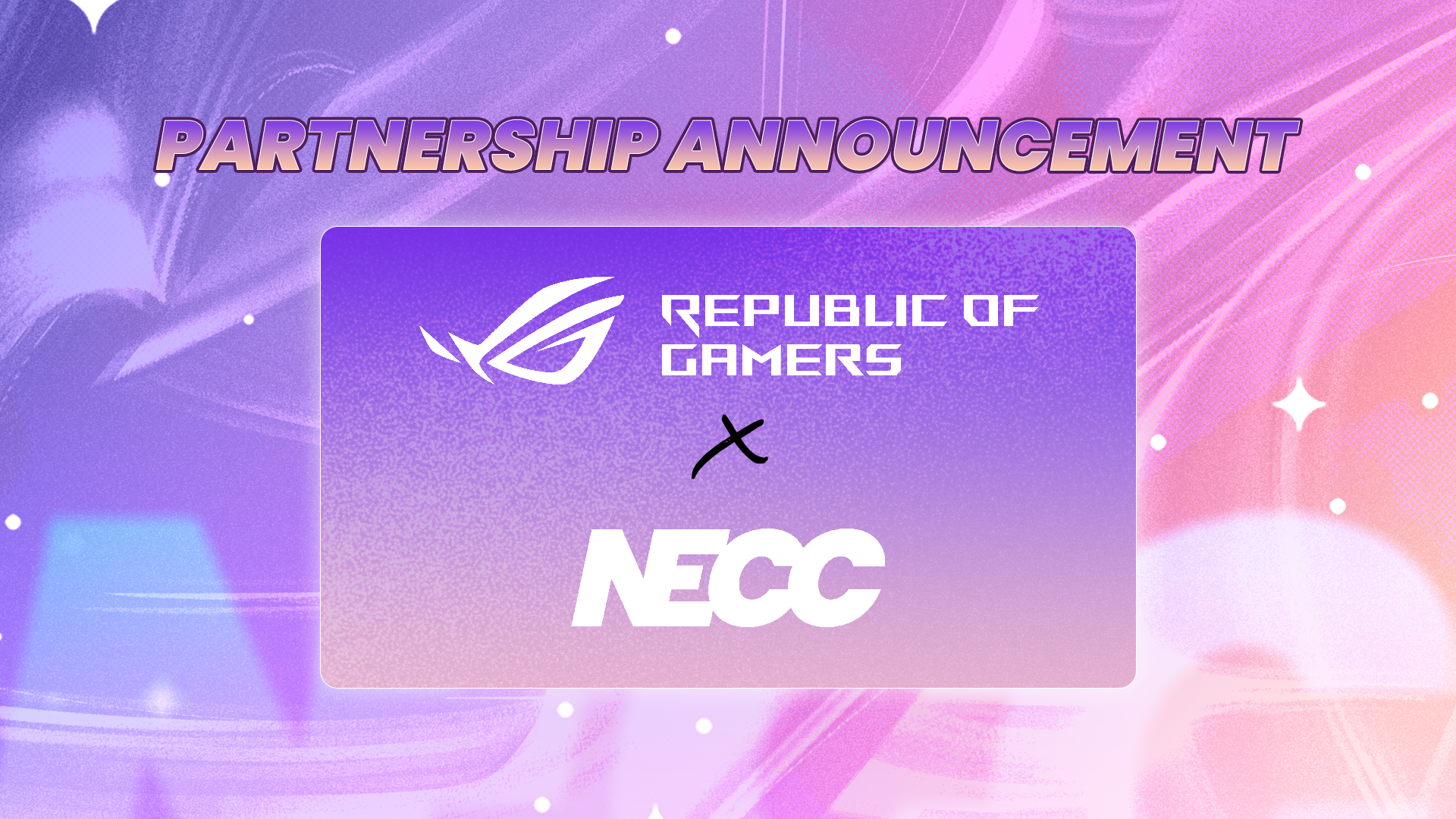 NECC Announces Strategic Partnership with ASUS Republic of Gamers ...