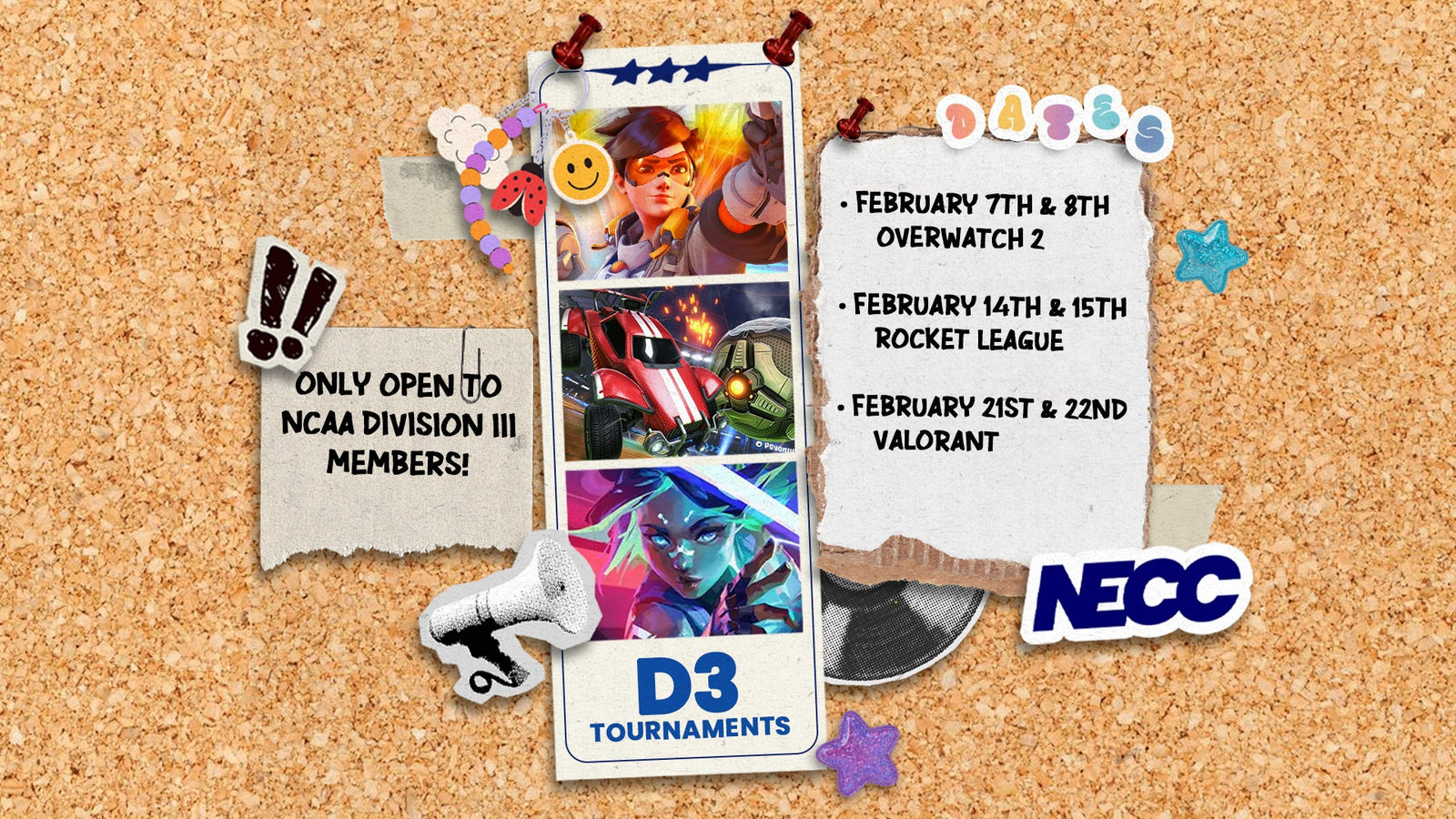 NECC Announces Tournament Series for NCAA Division III Member Institutions