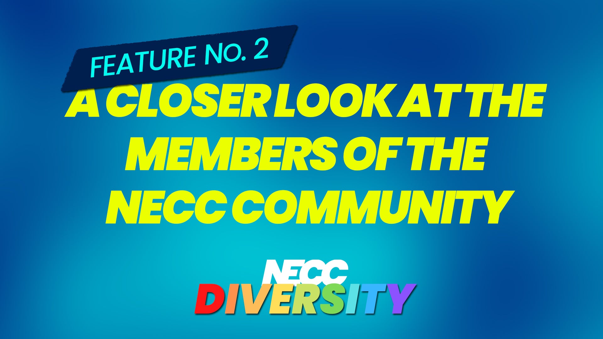 NECC Diversity Series, Feature No. 2: Finding Solidarity Within the NECC