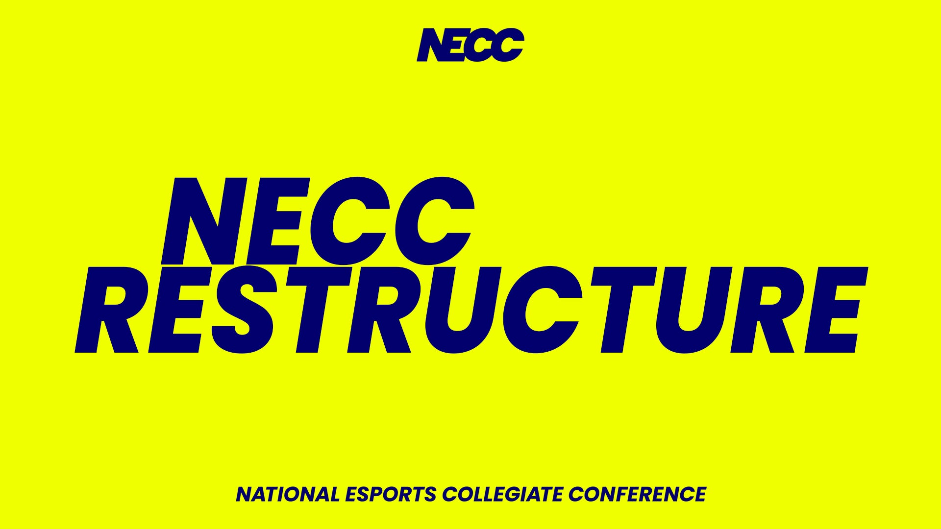 NECC Announces Leadership Restructure and Newly-Formed Leadership Committees