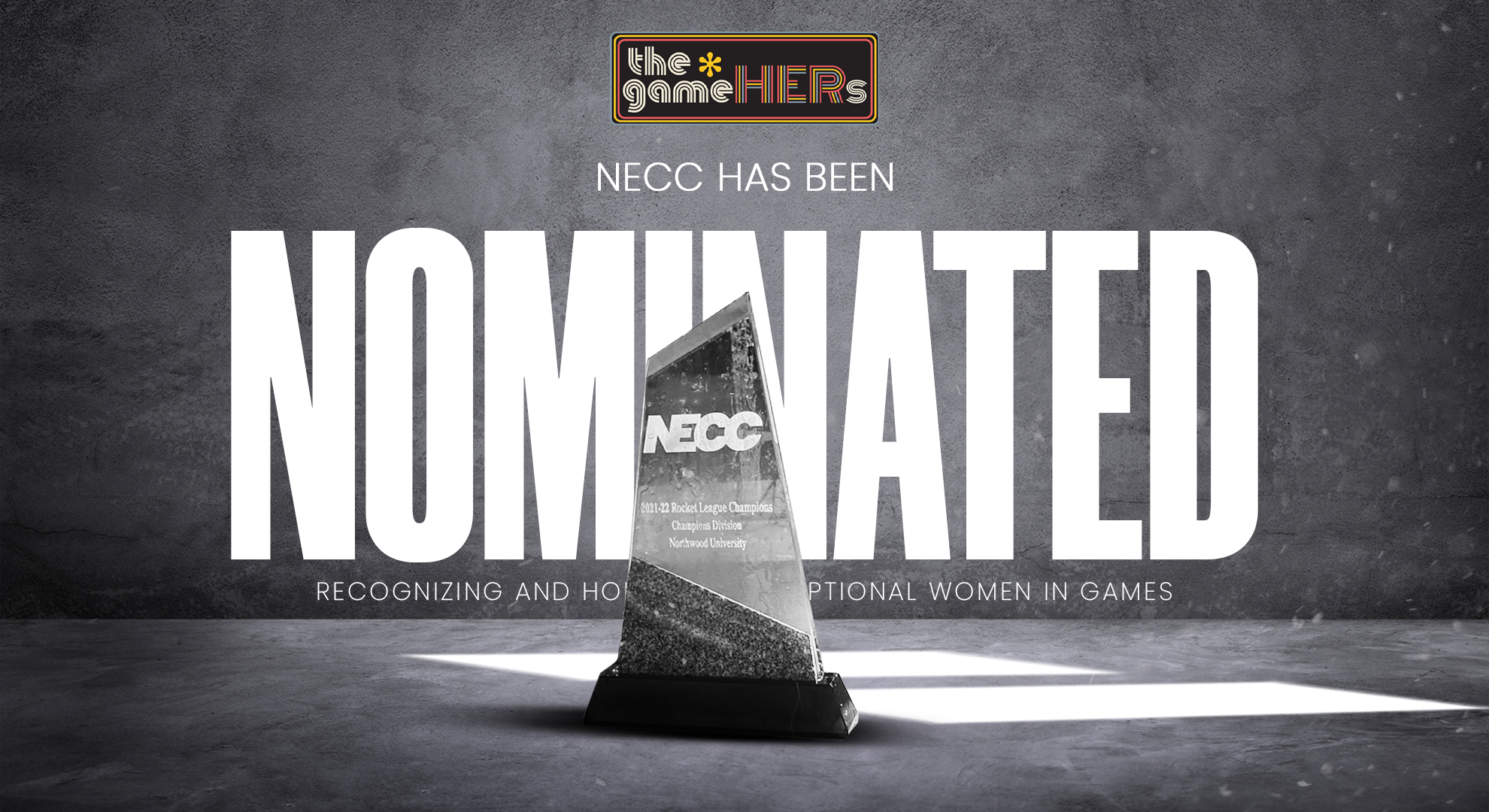 NECC Nominated for Best Collegiate Organization by the GameHERS
