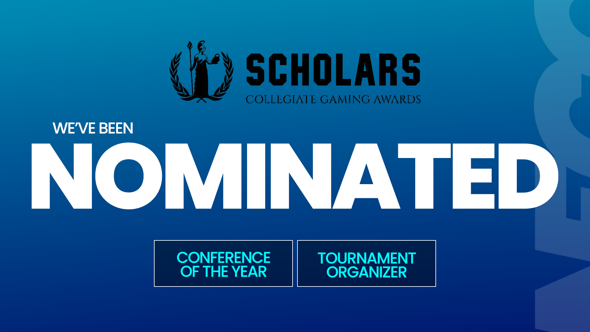 NECC Nominated for a Pair of Scholars, Collegiate Gaming Awards