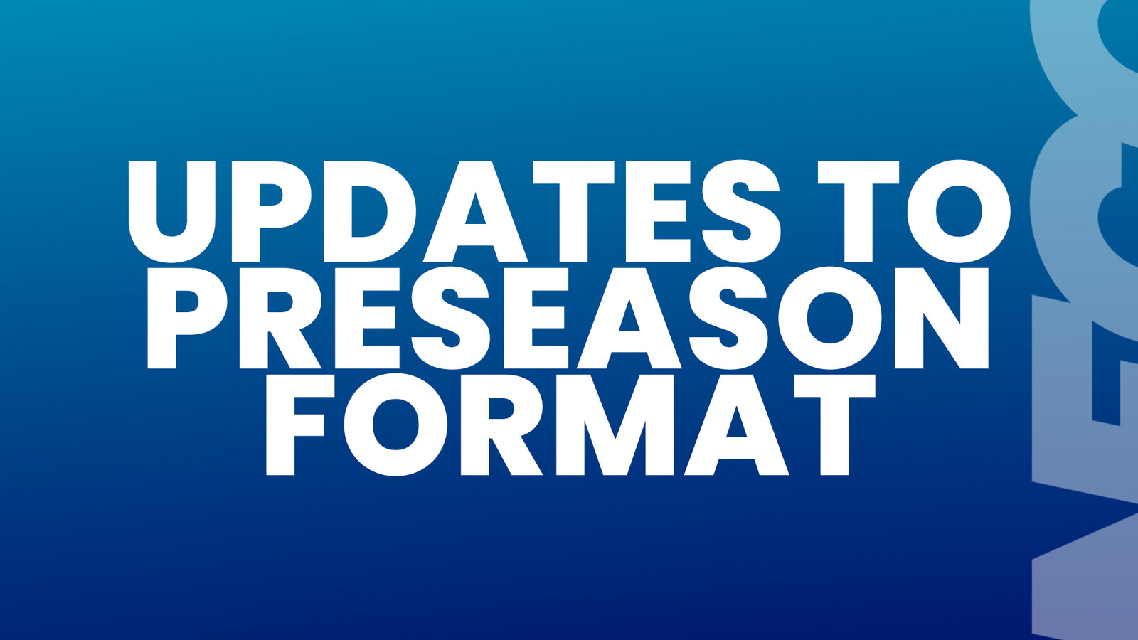 NECC Announces Updates to Preseason Structure