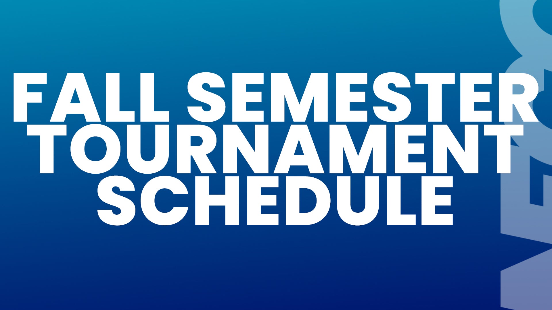 NECC Releases Tournament Titles, Schedule for Fall Semester