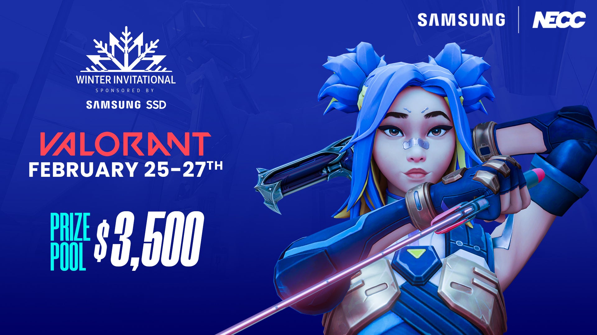 NECC Winter Invitational Valorant Tournament Presented by Samsung SSD Set to Take Place this Weekend